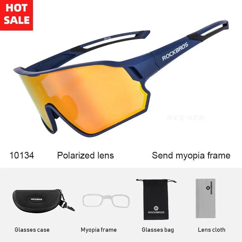 ROCKBROS Polarized Photochromic Cycling Glasses Bike Glasses Outdoor Sports MTB Bicycle Sunglasses Goggles Eyewear Myopia Frame Fit For Life Brands 