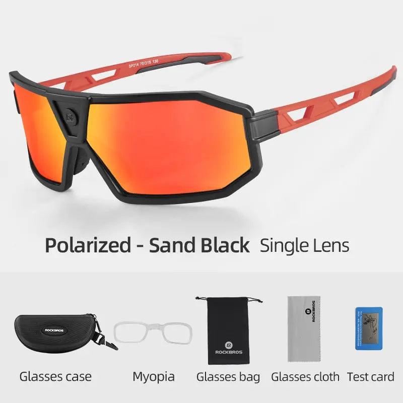 ROCKBROS Polarized Photochromic Cycling Glasses Bike Glasses Outdoor Sports MTB Bicycle Sunglasses Goggles Eyewear Myopia Frame Fit For Life Brands 