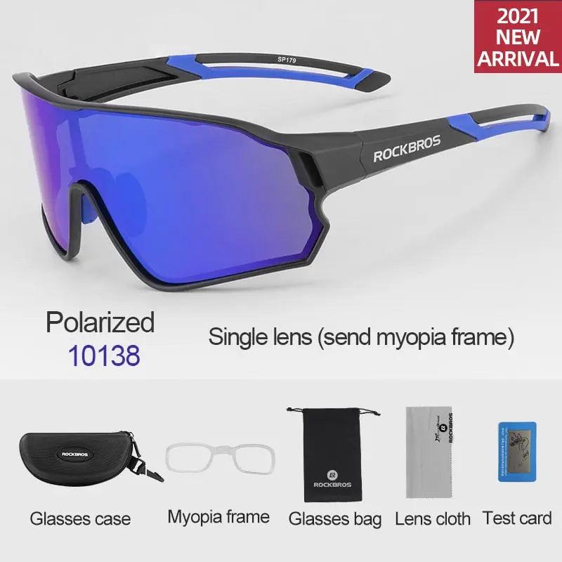 ROCKBROS Polarized Photochromic Cycling Glasses Bike Glasses Outdoor Sports MTB Bicycle Sunglasses Goggles Eyewear Myopia Frame Fit For Life Brands 
