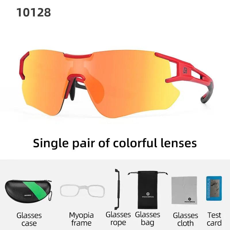 ROCKBROS Polarized Photochromic Cycling Glasses Bike Glasses Outdoor Sports MTB Bicycle Sunglasses Goggles Eyewear Myopia Frame Fit For Life Brands 