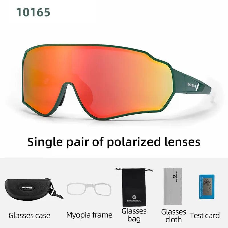ROCKBROS Polarized Photochromic Cycling Glasses Bike Glasses Outdoor Sports MTB Bicycle Sunglasses Goggles Eyewear Myopia Frame Fit For Life Brands 