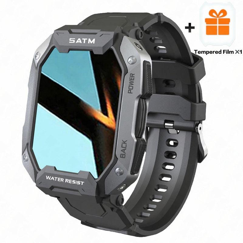 New Full Touch Smartwatch For Android Xiaomi Blood Pressure Oxygen Fitness Watch 5 Atm Waterproof Smart Watch Men Military - Fit For Life Brands 