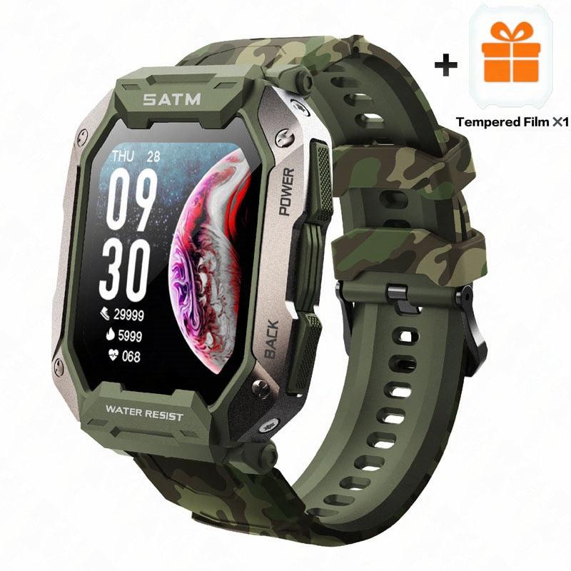 New Full Touch Smartwatch For Android Xiaomi Blood Pressure Oxygen Fitness Watch 5 Atm Waterproof Smart Watch Men Military - Fit For Life Brands 