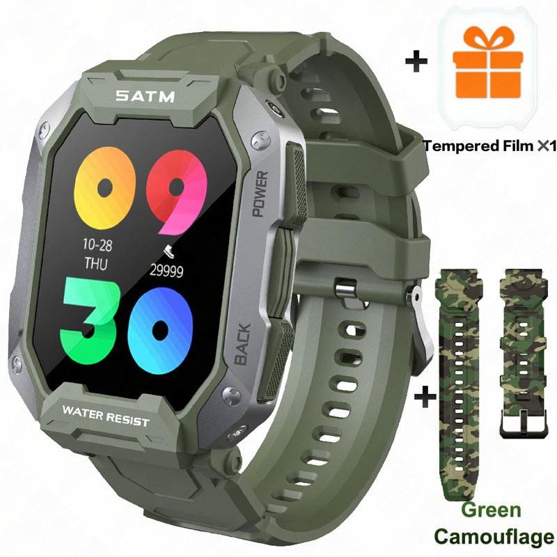 New Full Touch Smartwatch For Android Xiaomi Blood Pressure Oxygen Fitness Watch 5 Atm Waterproof Smart Watch Men Military - Fit For Life Brands 