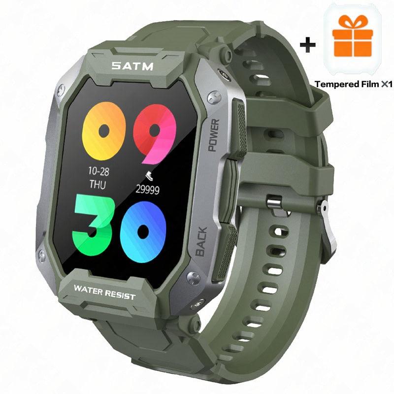 New Full Touch Smartwatch For Android Xiaomi Blood Pressure Oxygen Fitness Watch 5 Atm Waterproof Smart Watch Men Military - Fit For Life Brands 