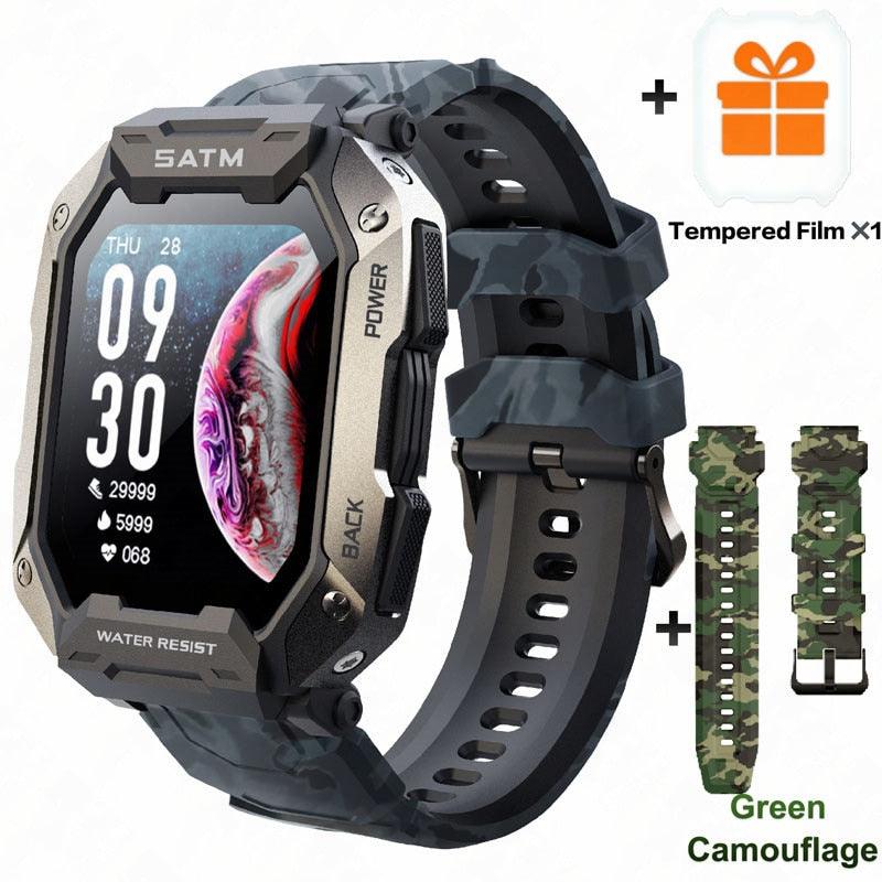 New Full Touch Smartwatch For Android Xiaomi Blood Pressure Oxygen Fitness Watch 5 Atm Waterproof Smart Watch Men Military - Fit For Life Brands 