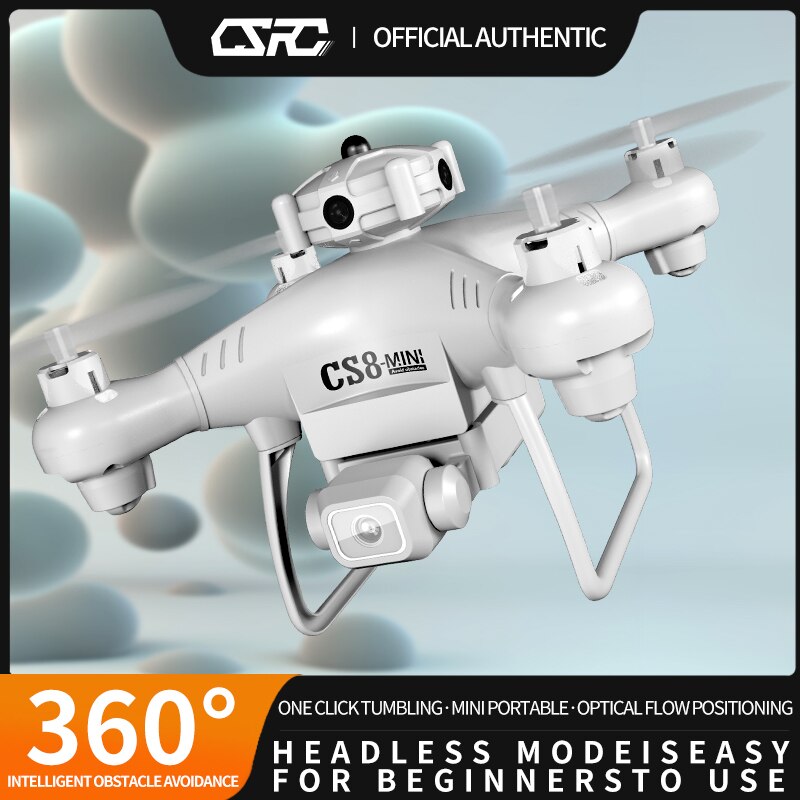 New Quality CS8 Mini Drone 4K Dual Camera HD Professional, 360 RC Wide Angle Adjustable Quadcopter.