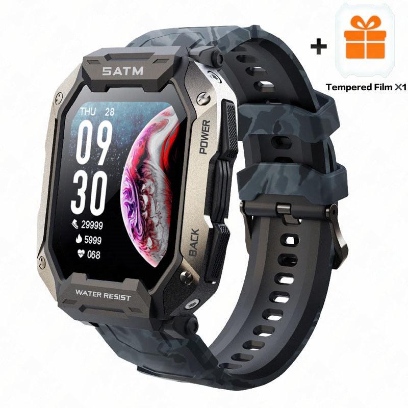 New Full Touch Smartwatch For Android Xiaomi Blood Pressure Oxygen Fitness Watch 5 Atm Waterproof Smart Watch Men Military - Fit For Life Brands 