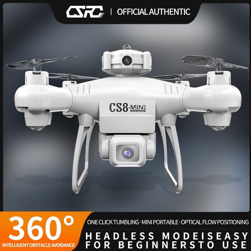 New Quality CS8 Mini Drone 4K Dual Camera HD Professional, 360 RC Wide Angle Adjustable Quadcopter.