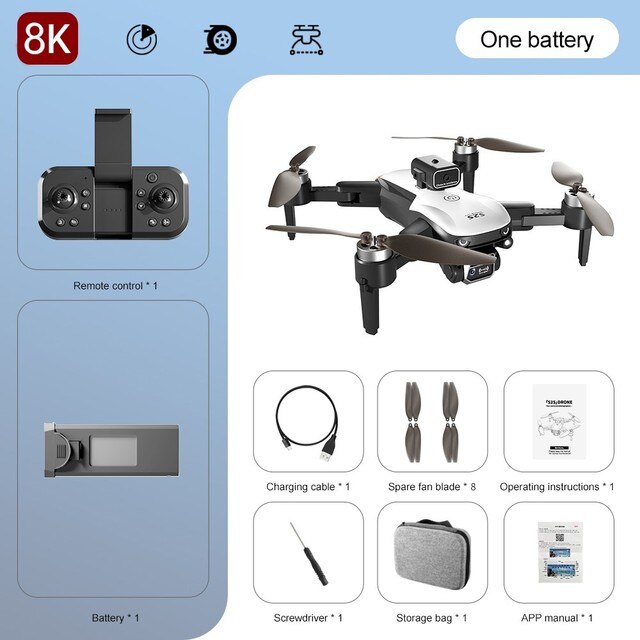 All New S2S Mini Drone 4k Professional 8K HD Camera. Brushless Foldable Drone.