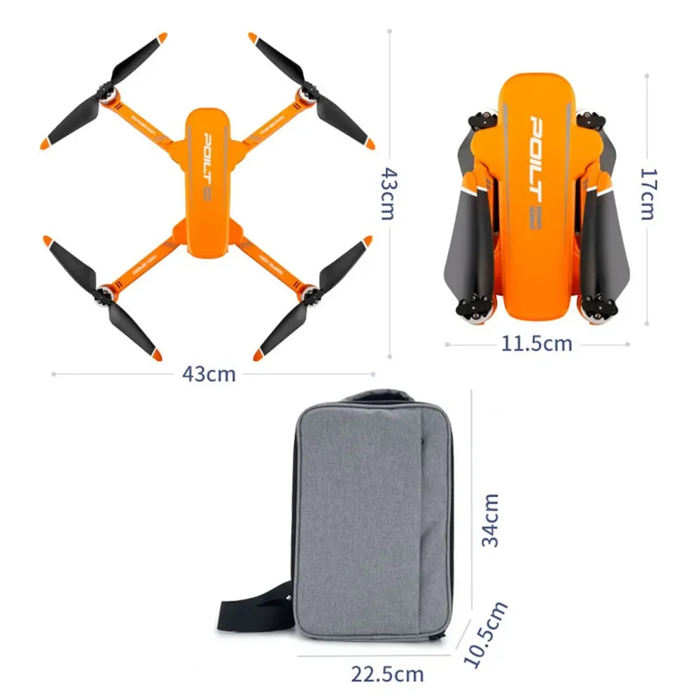 X17 Rc Drone 6K Professional Dual HD Camera 5G GPS Quadcopter.