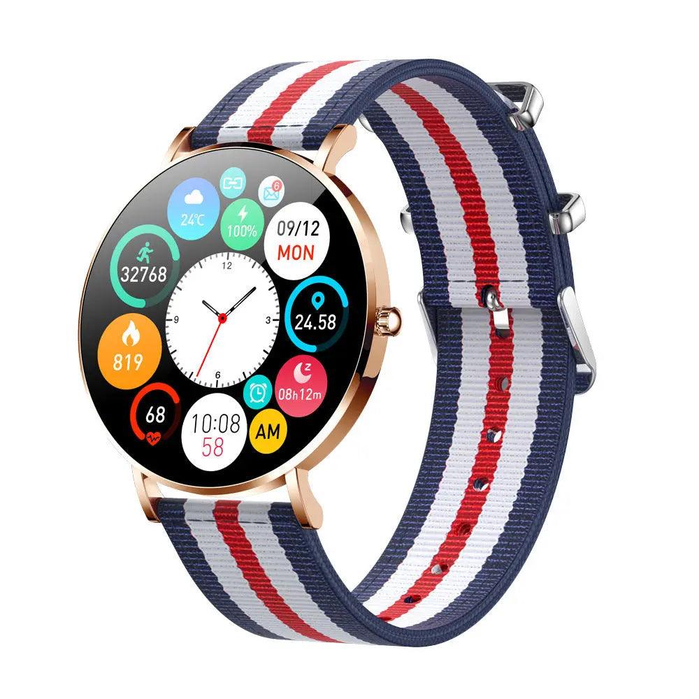 T8 smartwatch AMOLED ultra-thin female bracelet sports health meter step heart rate blood pressure sports smart bracelet Hypersku