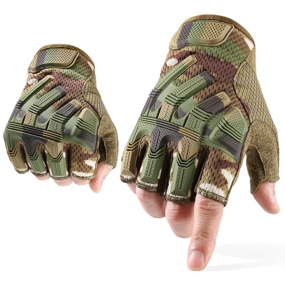 Tactical Full Finger Gloves Touch Screen Army Military Paintball Airsoft Combat Shooting Rubber Protective Anti-skid Men Women Fit For Life Brands