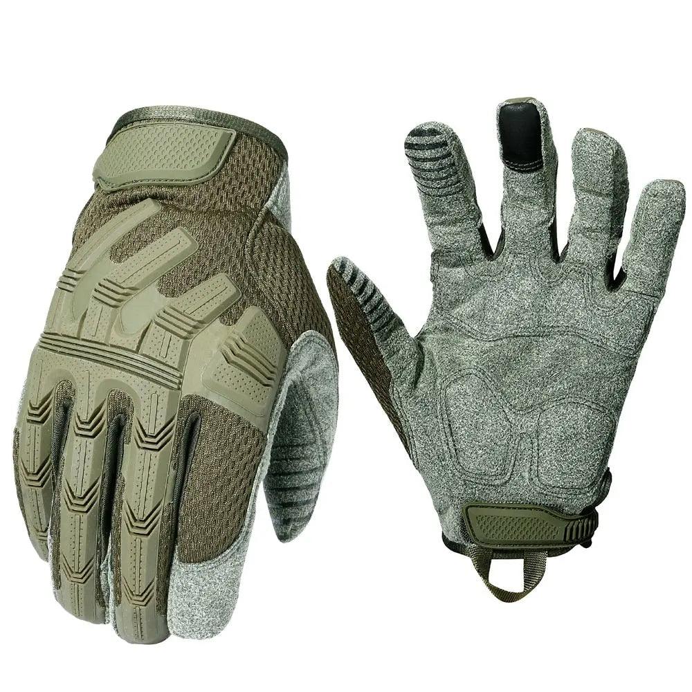 Tactical Full Finger Gloves Touch Screen Army Military Paintball Airsoft Combat Shooting Rubber Protective Anti-skid Men Women Fit For Life Brands