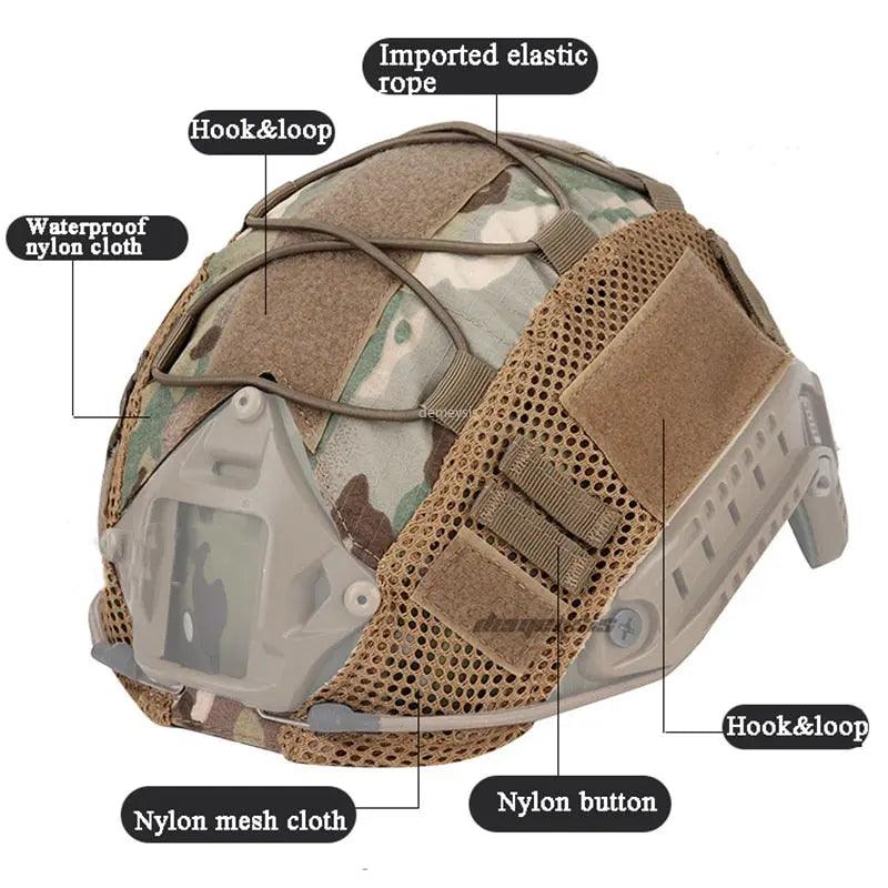 Tactical Helmet Cover for Fast MH PJ BJ Helmet Airsoft Paintball Helmet Cover Military Accessories Fit For Life Brands