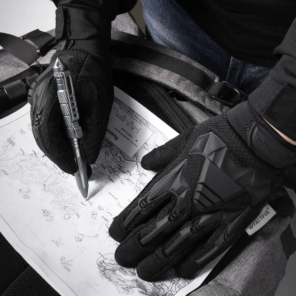 Tactical Military Gloves Army Paintball Shooting Airsoft Combat Bicycle Rubber Protective Anti-Skid Full Finger Glove Men Women Fit For Life Brands