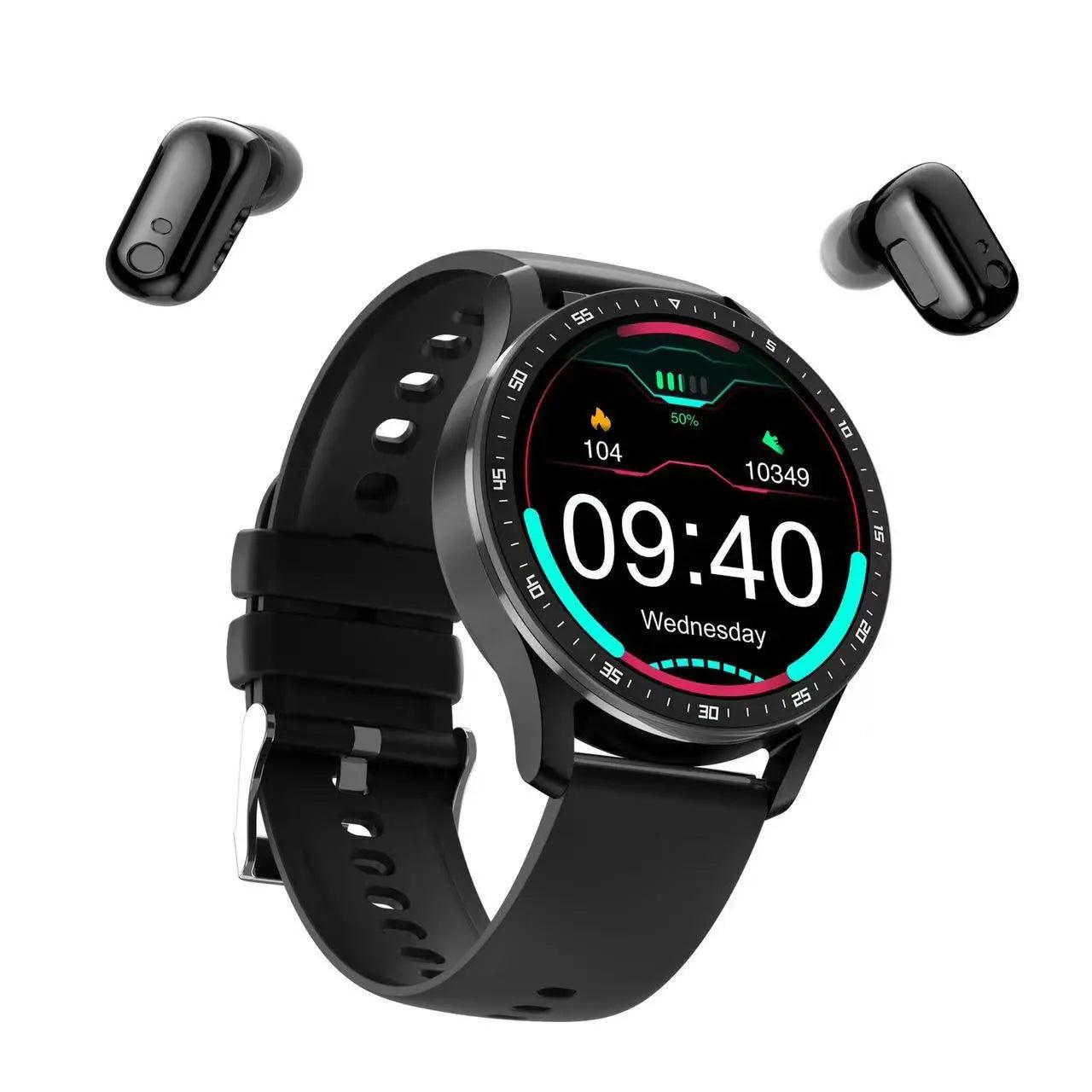 X7 Smart Bluetooth Talk Watch 2-in-1 Bluetooth TWS Headset Sports heart rate Music weather offline payment Hypersku