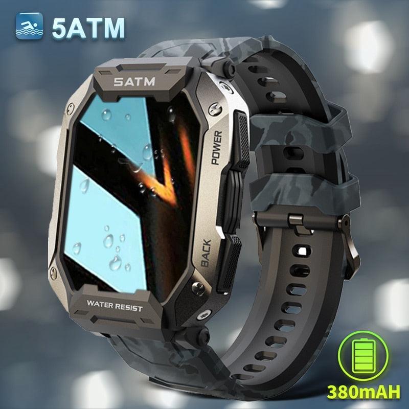 New Full Touch Smartwatch For Android Xiaomi Blood Pressure Oxygen Fitness Watch 5 Atm Waterproof Smart Watch Men Military - Fit For Life Brands 